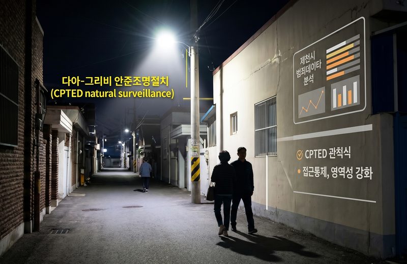 우리 동네 골목이 밤에 더 위험한 이유 — 범죄 데이터와 CPTED가 만나는 지점